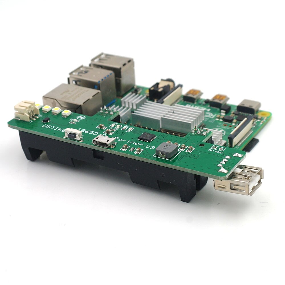 DSTIKE 18650 Pi Partner V3 Raspberry Pi Power UPS PowerBank Flash Light