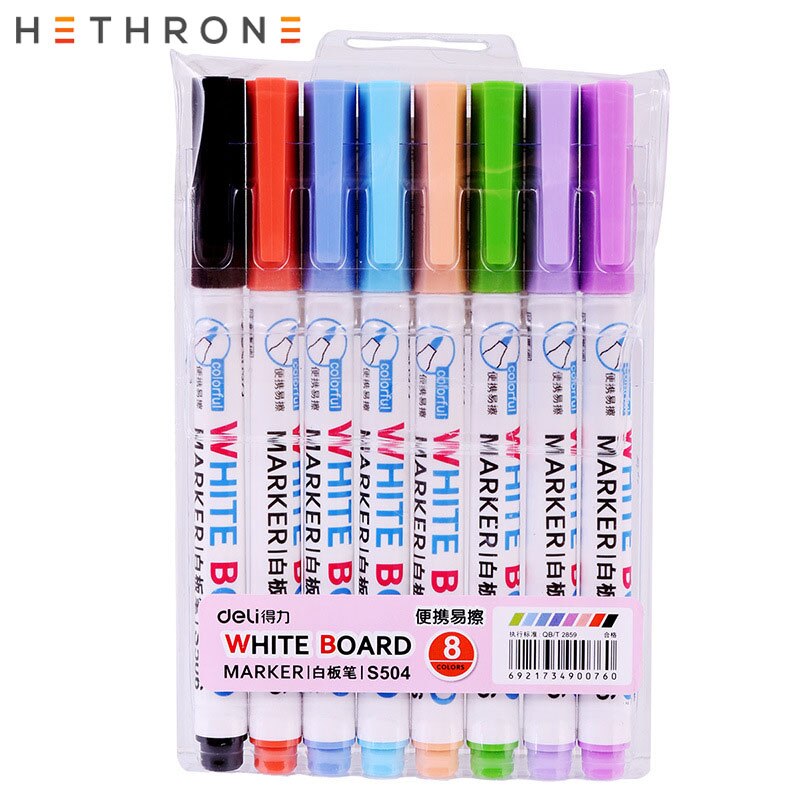 Le tableau blanc imperméable de hetrône place le stylo effaçable de marqueurs de sharpie 8/12 pièces