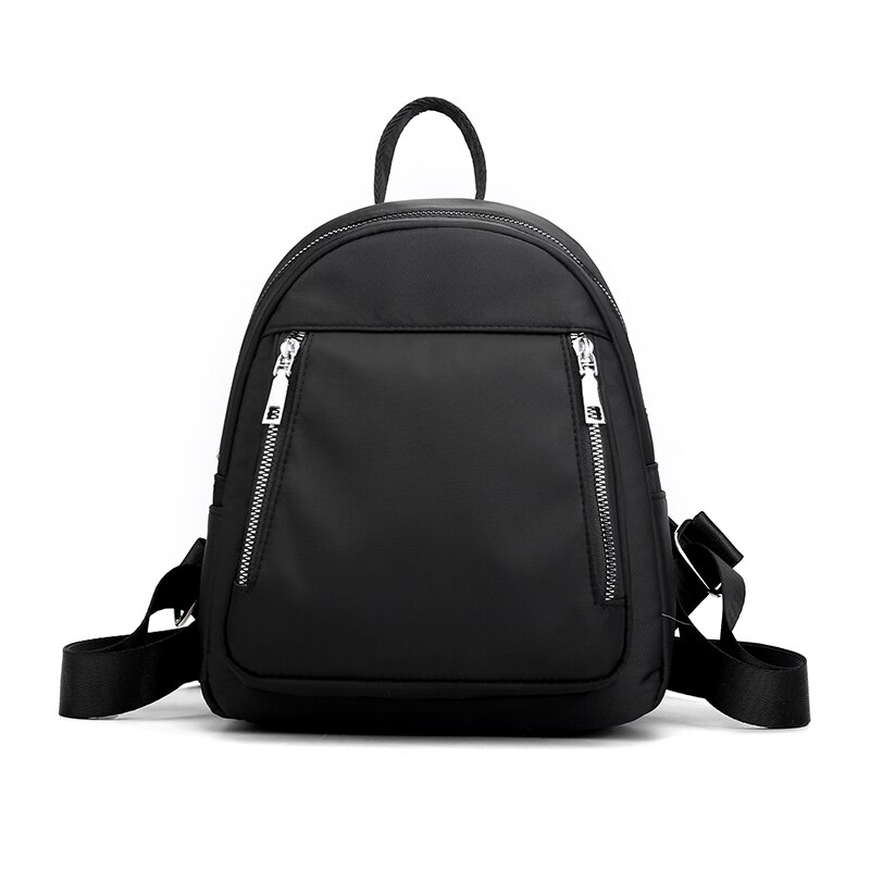 Mochila Oxford informal de viaje para mujer, bolso escolar de nailon impermeable para chicas adolescentes, bolso de hombro grande de de: Negro