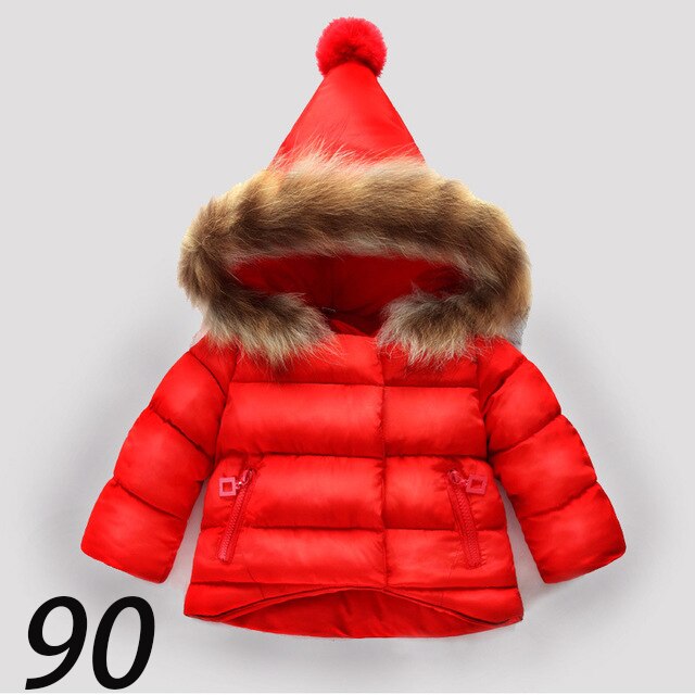 Medoboo Winter Baby Girls Clothes for Boys Thick Warm Faux Fur Baby Hooded Jacket Coat Tops Outerwear Snowsuit Suit Overalls