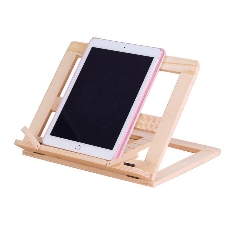 Multifunction Wood Table Stand Reading Bookshelf Bracket Tablet PC Pad Drawing Support Wooden Bookends Desk Organizer Stationery