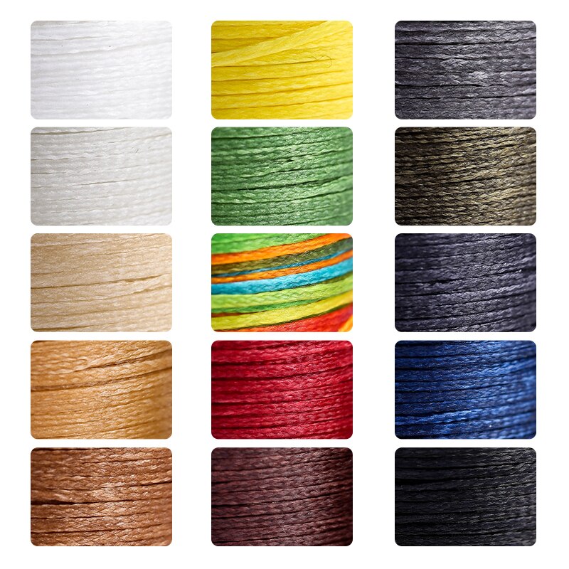 0.8Mm 100M Platte Wax Draad Naaien Lederen Gereedschap Hoge Sterkte Draad Wax Ropehand Maken Tool Voor Leer stof