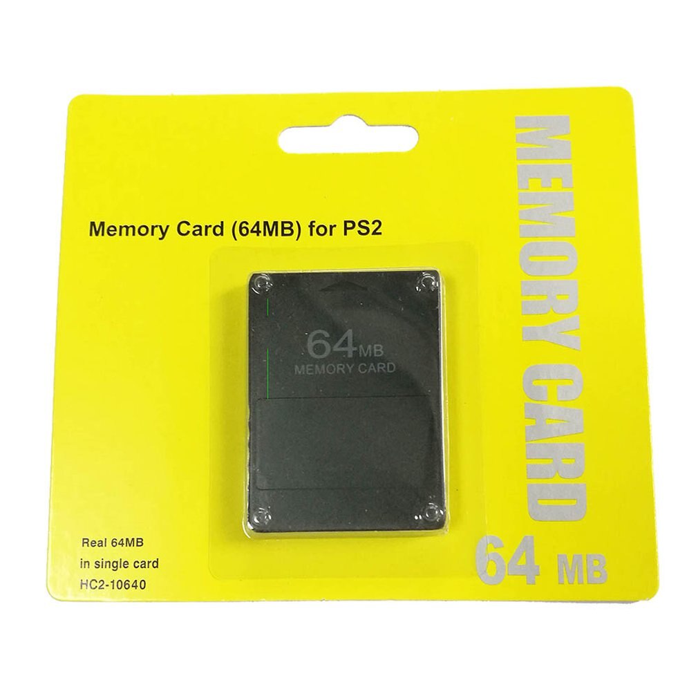 For PS2 8MB/16MB/32MB/64MB/128MB/256MB Memory Card Memory Expansion Cards for Sony Playstation 2 PS2 Black Memory Card: 64MB