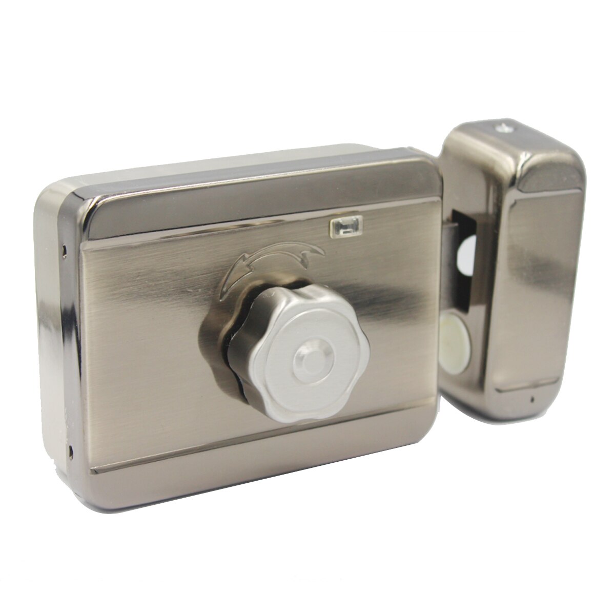 LUCKING DOOR DC12V Silent Safe Intelligent Electric Lock single head lock Intelligent Silent Electronic Lock Rim lock