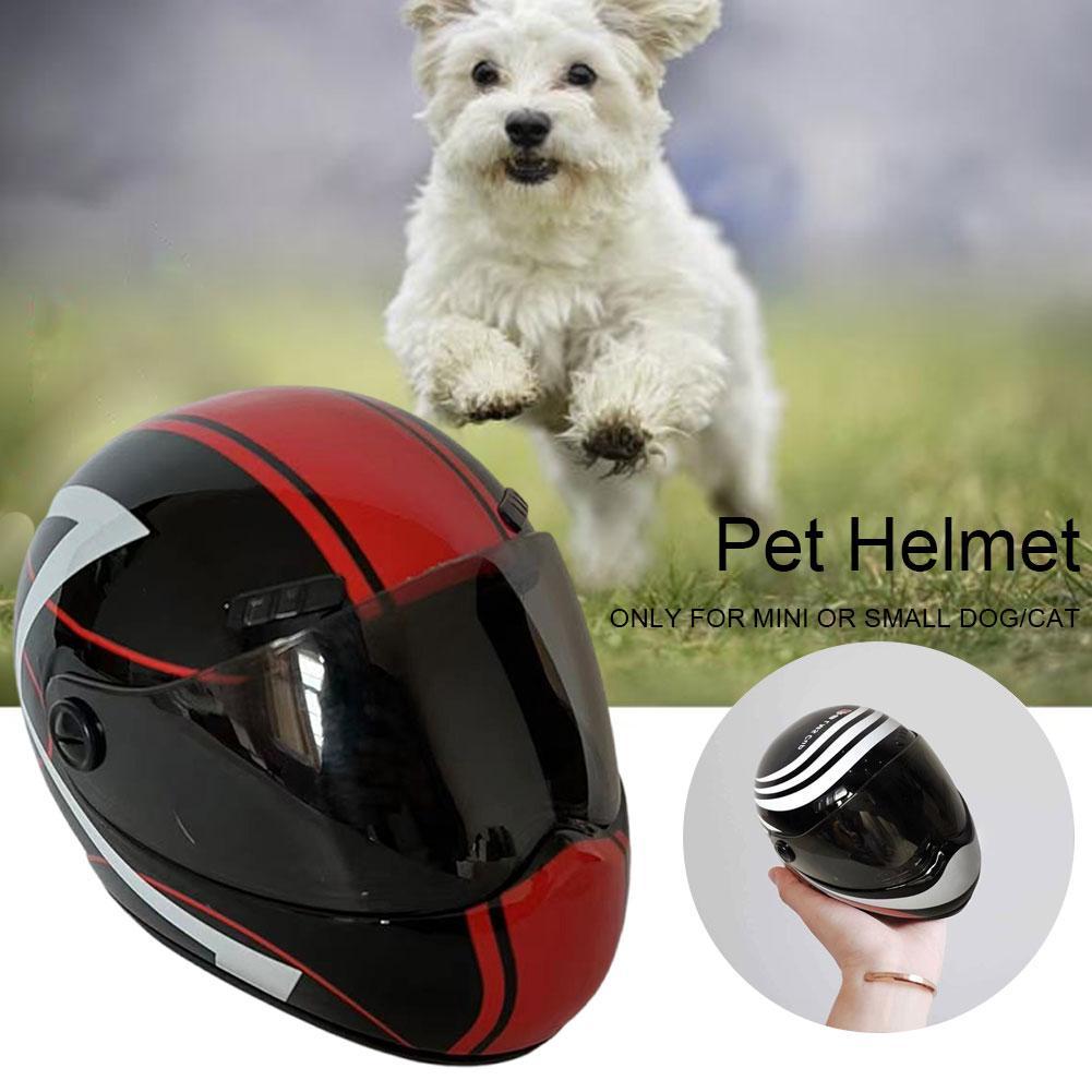 Modne mini motocykl kask dla zwierząt domowych dla małych psów rekwizyty dla szczeniąt śliczne zabawki robić jazdy antykolizyjnej