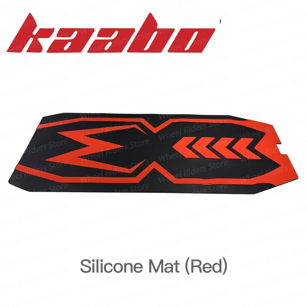 Alfombrilla de silicona para Kaabo Mantis Scooter Eléctrico patinete kickscooter accesorios de piezas de repuesto Rojo Negro: Mantis 10inch RED