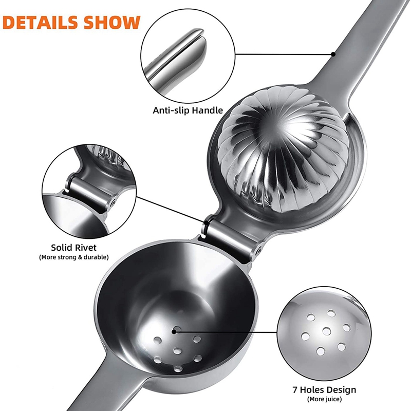 304 Stainless Steel Manual Lemon Juice Squeezer