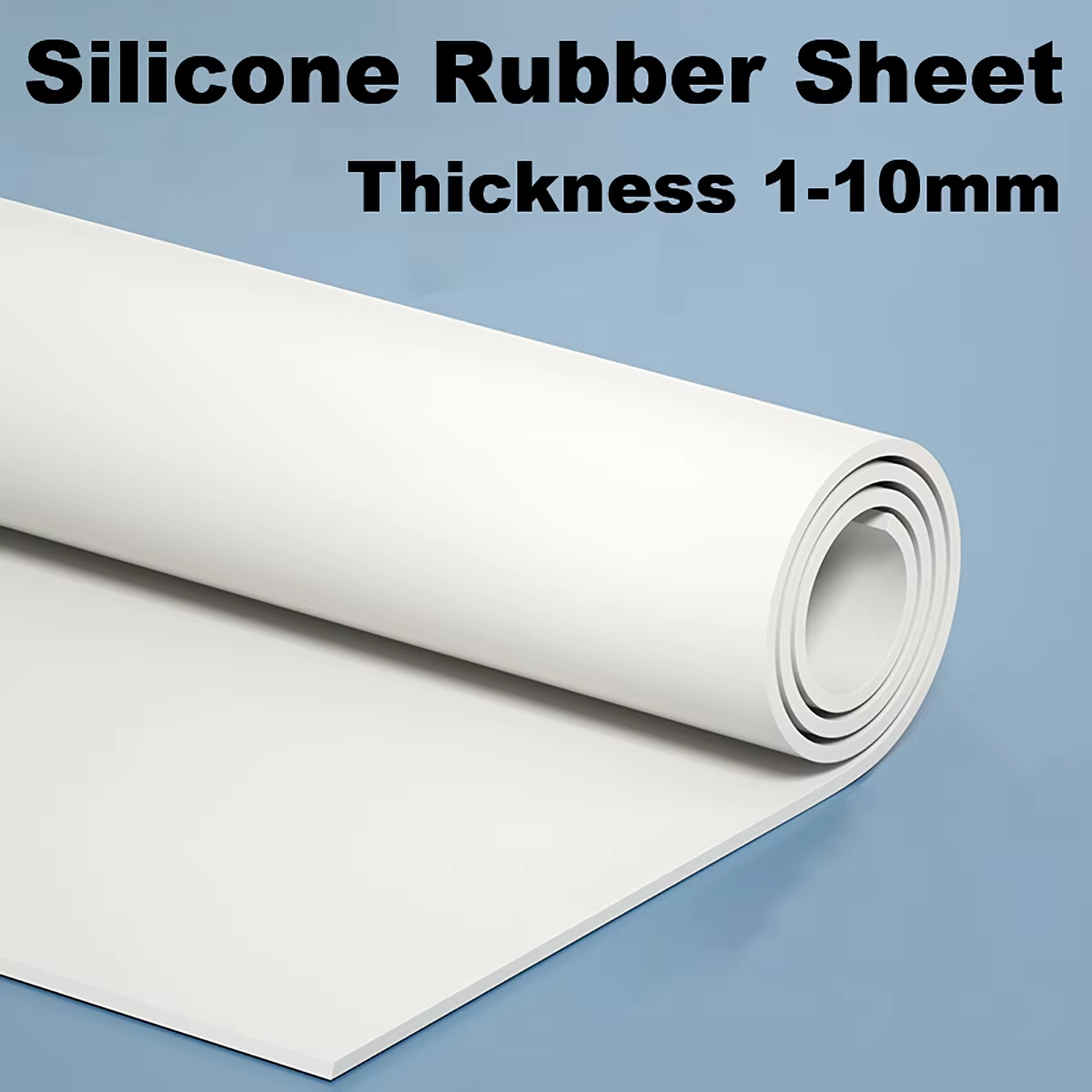 Silicone Rubber Sheet 100x100 200x200 250x250 300x300 500x500 500x1000mm White Plate Mat Vacuum Rubber Sheet