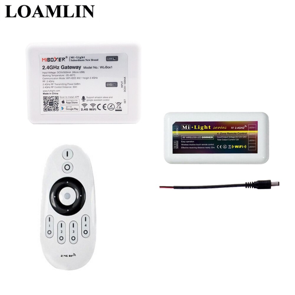 Led Controller Mi light Remote 2.4G WIFI IBOX2 Control DIM Controller For Single Led Strip DC12-24V
