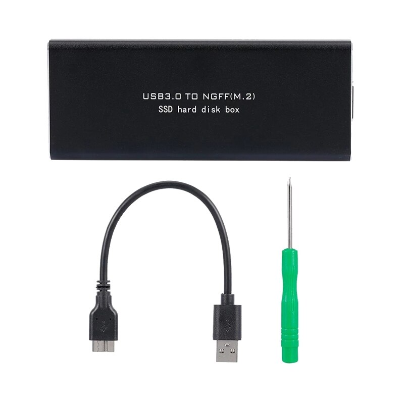 Carcasa de disco duro M.2 NGFF a USB3.0 SSD adaptador externo caja de disco duro HDD SSD carcasa soporte protocolo UASP