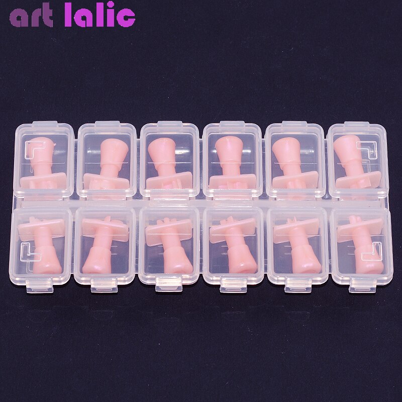 12Pcs/Set 3D Acrylic Nail Tips Mold Stamps Templates Flower Butterfly Coconut tree Patterns Stamping Nail Art with Box