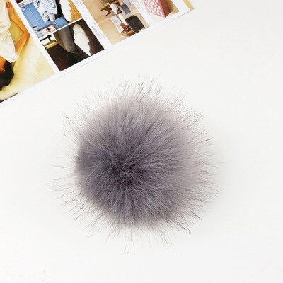 30 stk/parti 8cm blandede bløde rundformede imiterede ræve pomponkugler fluffy pom pom til børn gør-det-selv beklædningsgenstand håndværk: 9