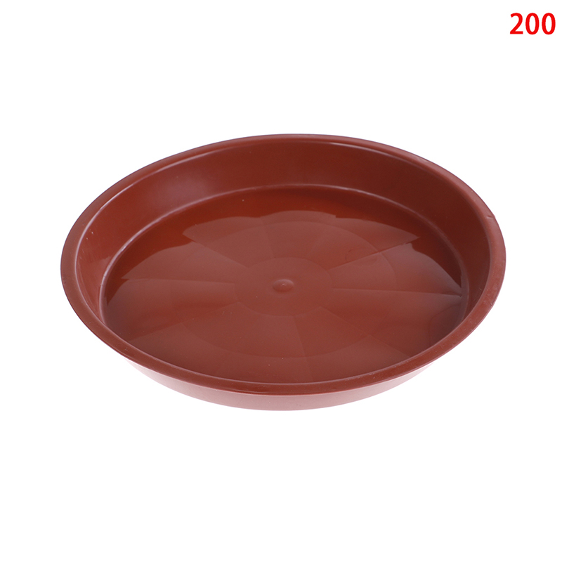 1pcs flower pot tray round base solid color flower pot dish home office flower pot tray: 21cm