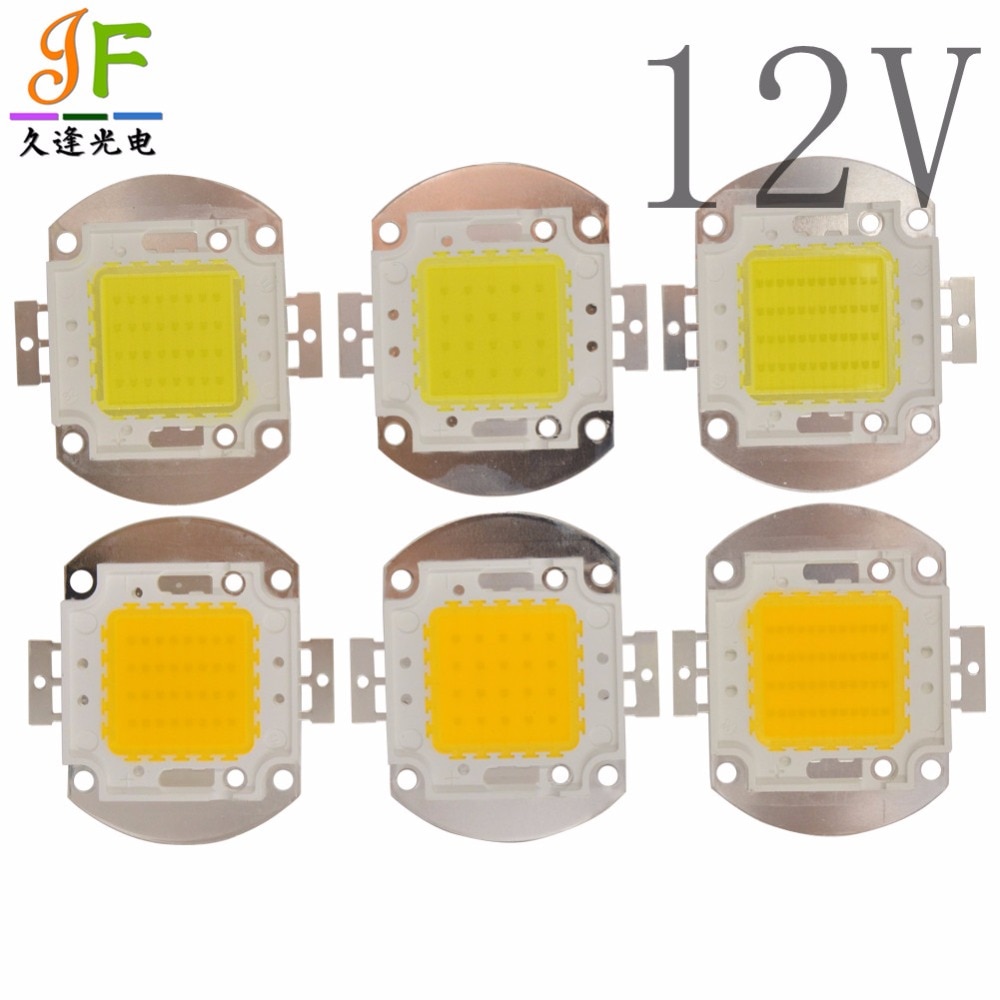 High Power Epistar 12V LED chip 20W 30W 50W warm white/white no need driver for storage battery car,projector,car,motorcycle