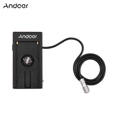 Andoer Camera DV Batterij Voeding Mount Plaat Adapter voor Black Magic Cinema Pocket Camera 4K voor Sony NP-F970 batterij