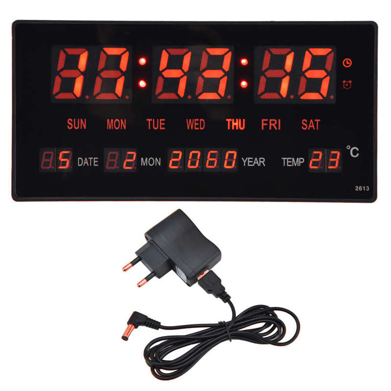 Digital Wall Calendar LED Digital Wall Clock Luminous Mute for Office for Bed Room: European regulations