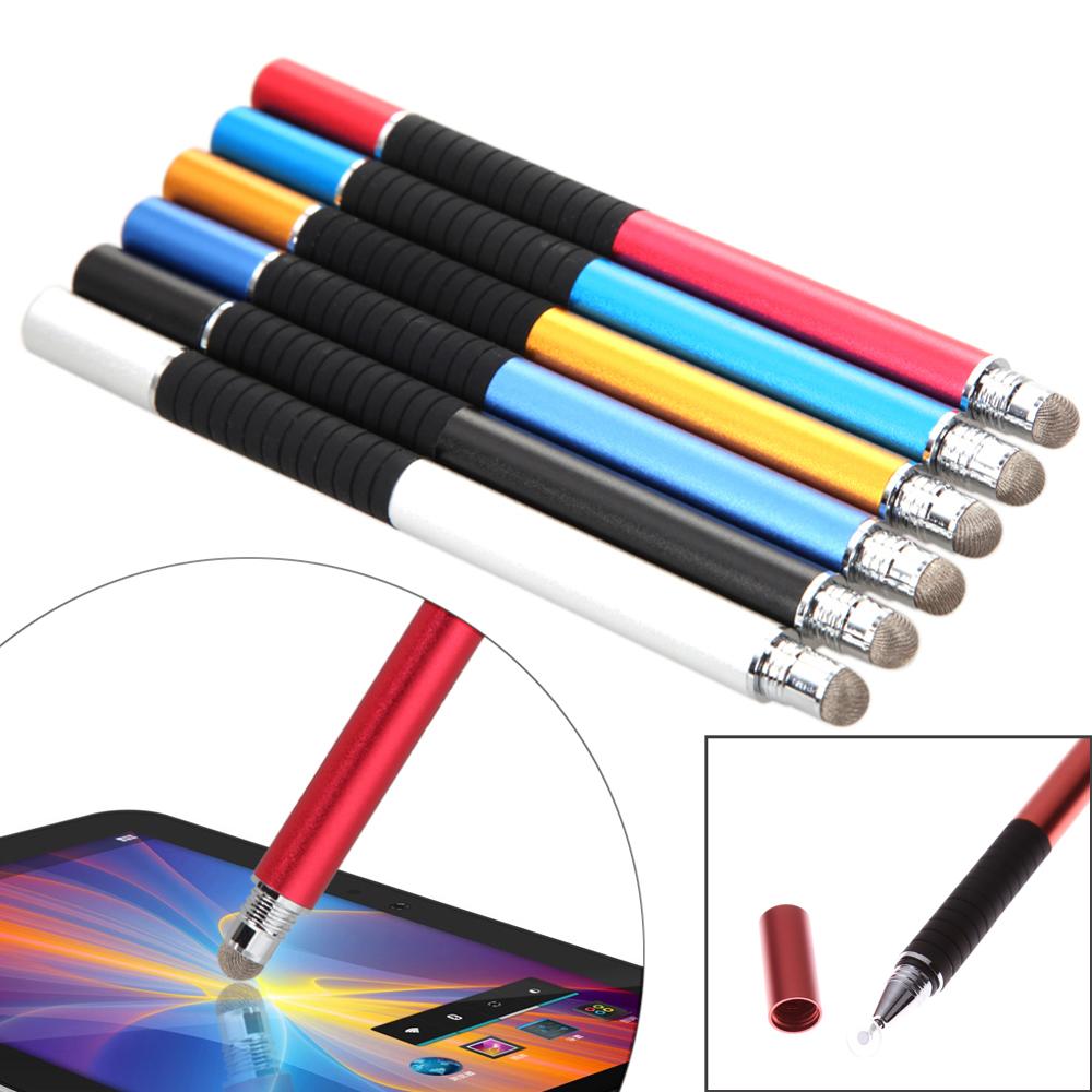 Lápiz óptico capacitivo 2 en 1, punta fina, redonda, para pantalla táctil, para iPad, iPhone, todos los teléfonos móviles y tabletas
