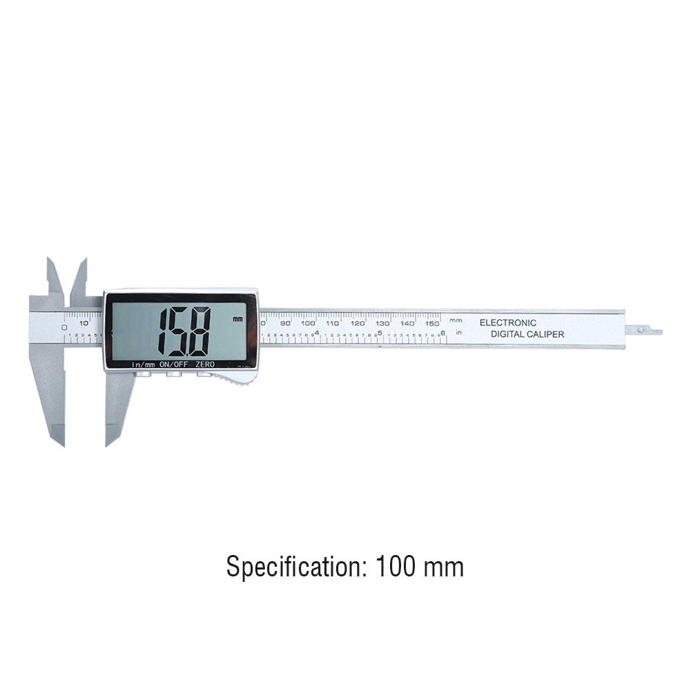 100/150mm Digital Caliper Electronic Vernier Calliper Micrometer Electronic Digital Vernier Caliper Full Screen Measuring Tools: D
