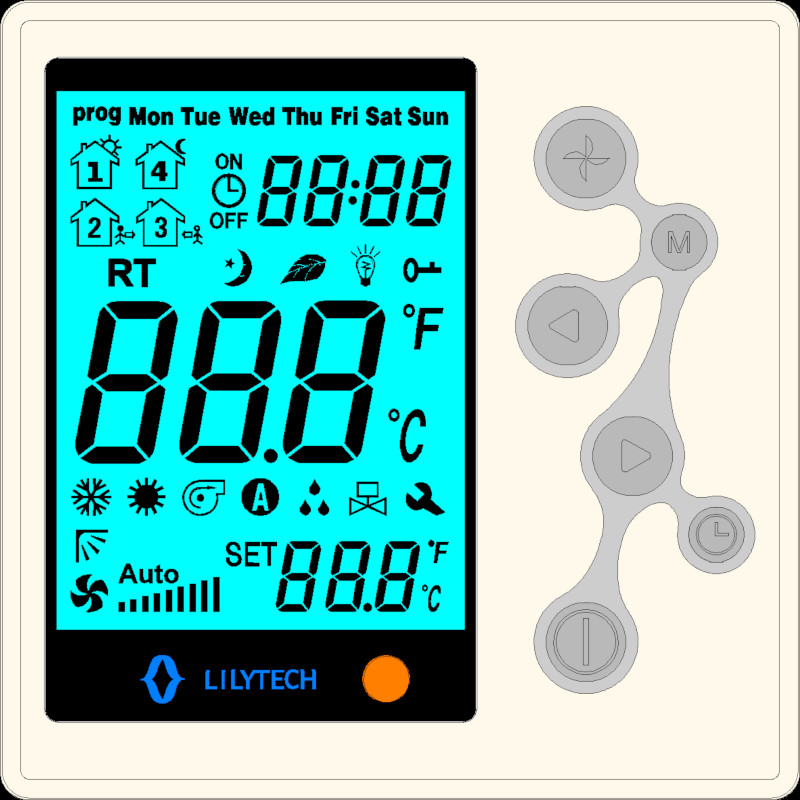 ZL-U10D, Universal A/C control system, Cabinet AC control PCB,Universal a c controller,LCD Display,Lilytech controller