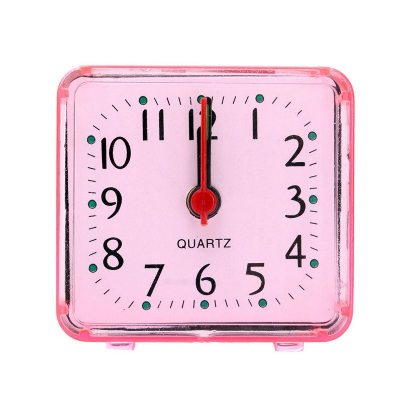 1 PC piazza Piccola telecamera Da Letto Sveglia Trasparente Astuccio compatto digitale allarme orologio mini Bambini alunno scrivania Orologio Da Tavolo