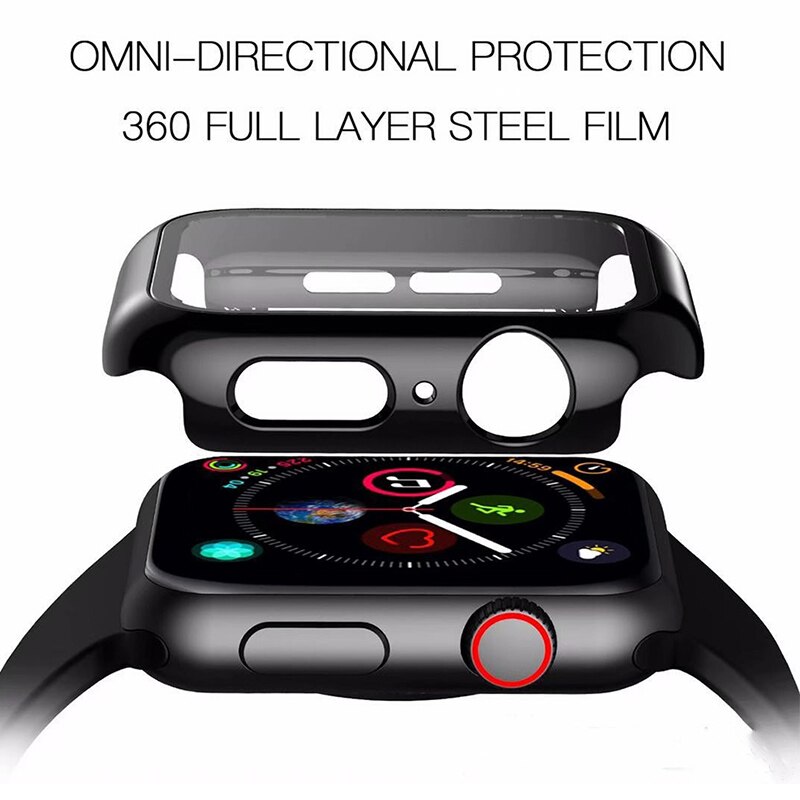 Abay Pc Case Voor Apple Horloge 3 2 1 42Mm 38Mm Cover Volledige Bescherming Shell Voor Iwatch 4 5 6 Se 40Mm 44Mm Horloge Bumper