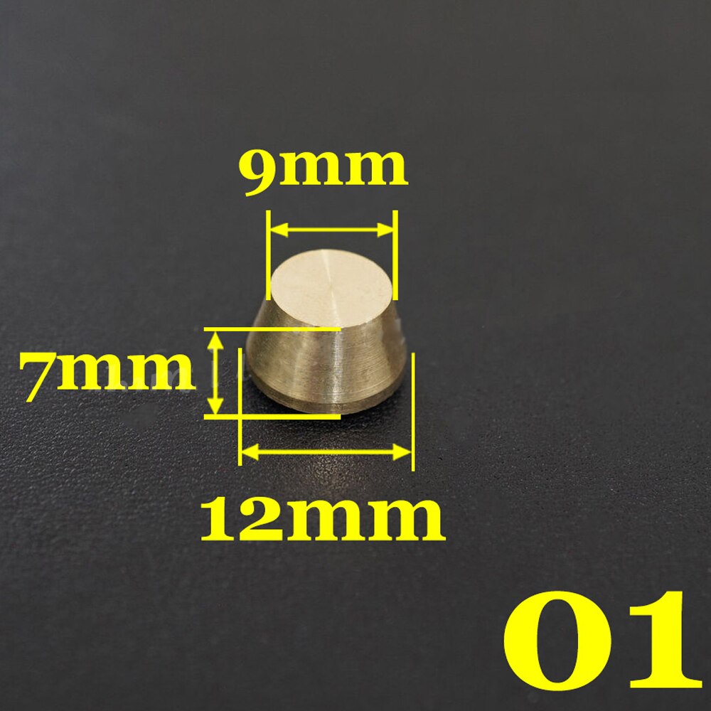 DIY leather craft zak voeten bodem klinknagel massief messing materiaal multi vorm en grootte