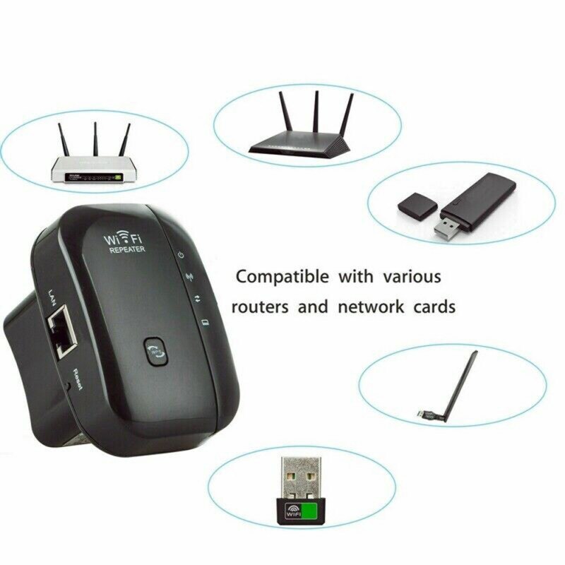 300Mbps Wireless WiFi Del Router Range Extender Ripetitore Di Rete Ponte Amplificatore Del Segnale Del Ripetitore Di Crittografi