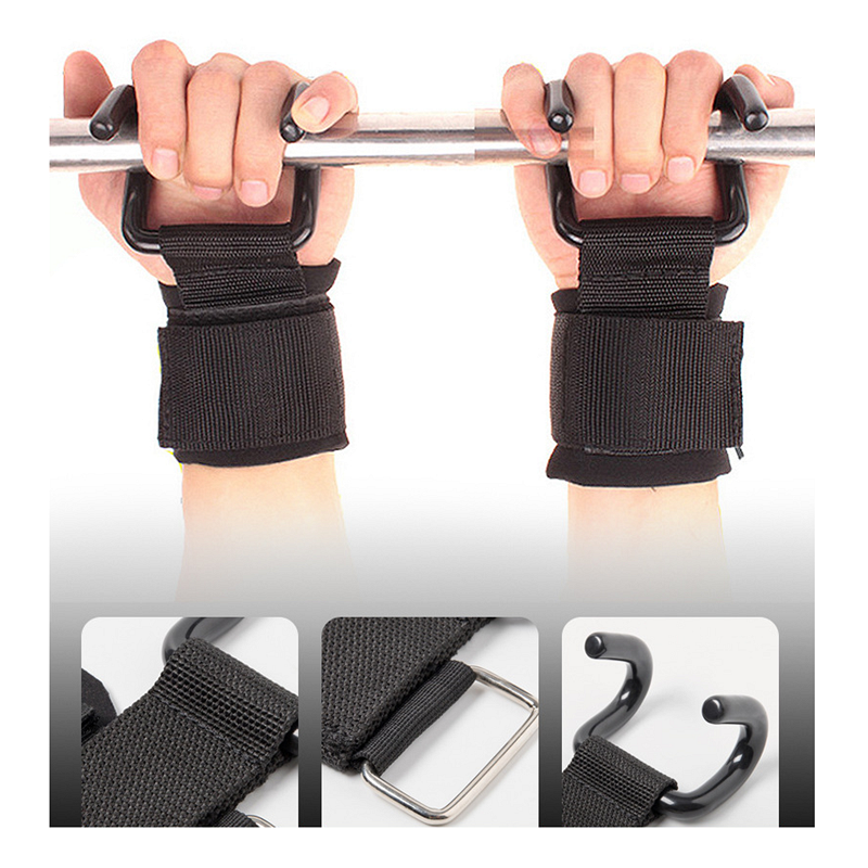 1 paio di pesi di supporto per il polso gancio per manubri di potenza gancio per sollevamento pesi fitness palestra fitness sollevamento pesi impugnature per allenamento cinghie
