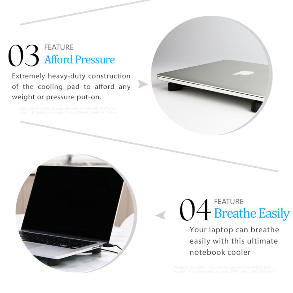 Foldable Gaming USB Laptop Cooling Pad Double Fans Mini Octopus Notebook Cooler Cooling Pad For 7-15 inch Notebook Laptop Stand