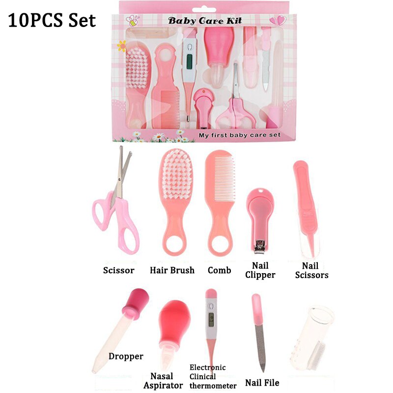 Pasgeboren Baby Care Kit Toilettas Kit Care Multifunctionele Baby Set Theremometer Clipper Schaar Trimmer Nail Toiletartikelen Voor Baby