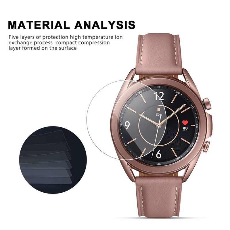 Horloge Film Voor Samsung Galaxy Horloge 3 45Mm Premium Gehard Glas Voor Galaxy Horloge 3 41Mm Anti-kras Screen Protector Cover