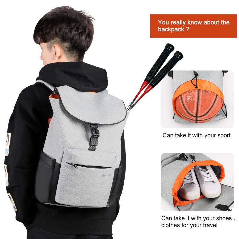 Tigernu-mochila informal de gran capacidad para hombre, bolsa de viaje deportiva de 15,6 pulgadas, escolar, para jóvenes y adolescentes