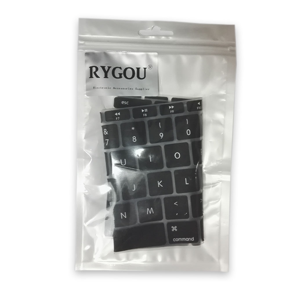 Rygou ranskalainen uk/eu clavier azerty silikoninäppäimistön kuori macbook prolle 13 " 15 " 17 " air 13 tuuman suojakalvo näppäimistölle