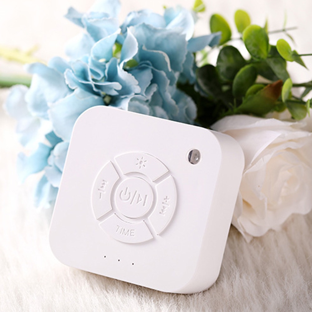 White Noise Machine Music Sleep Instrument Breathing Light USB Rechargeable Timed Shutdown Sleeping Relaxation for Baby Adults