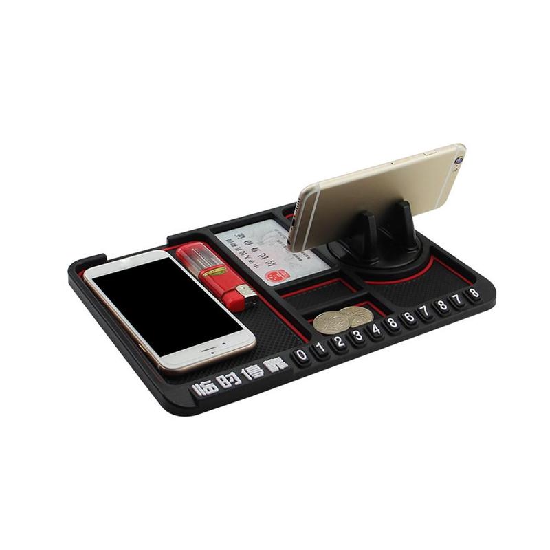 Multifunctional Anti-Slip Car Mat Auto Phone Holder Non Slip Sticky Anti Slide Dash Phone Mount Silicone Dashboard Car Pad Mat