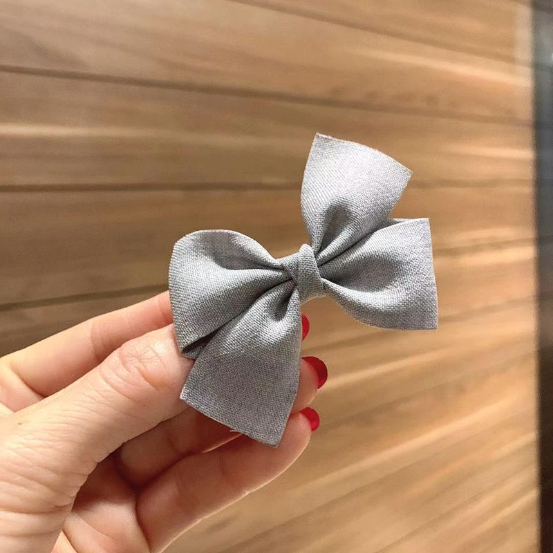 1 stuk mooie haarspeldjes voor babymeisjes, haaraccessoires, kleurrijke kinderhaarstrikken, haarspeldjes, prinsessenspeldjes: Grijs