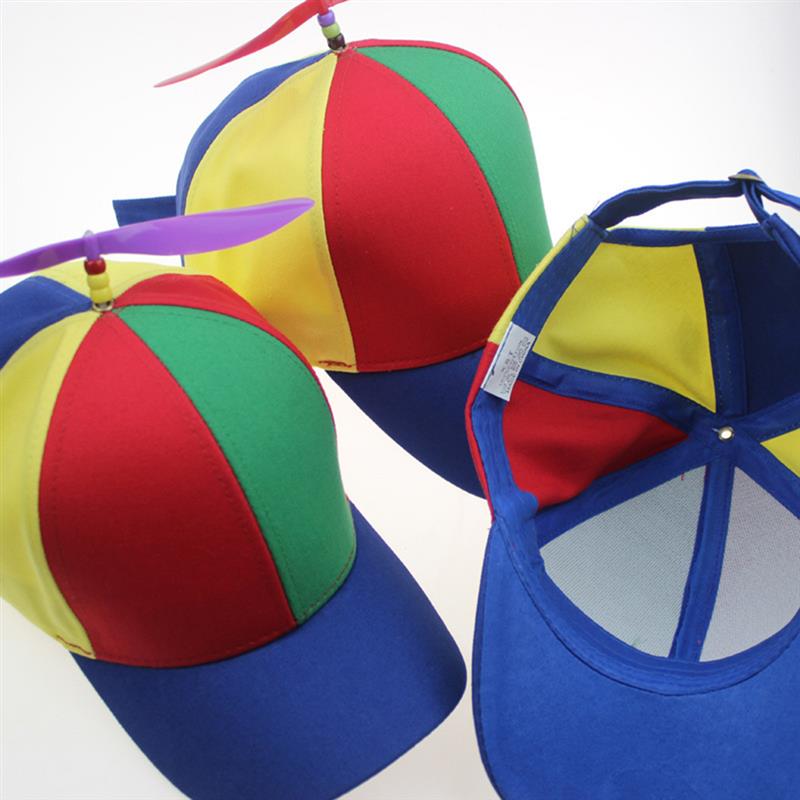 Divertida hélice Multicolor gorra de béisbol ajustable Unisex al aire libre sombrero de sol con visores de de algodón Domo gorra de béisbol