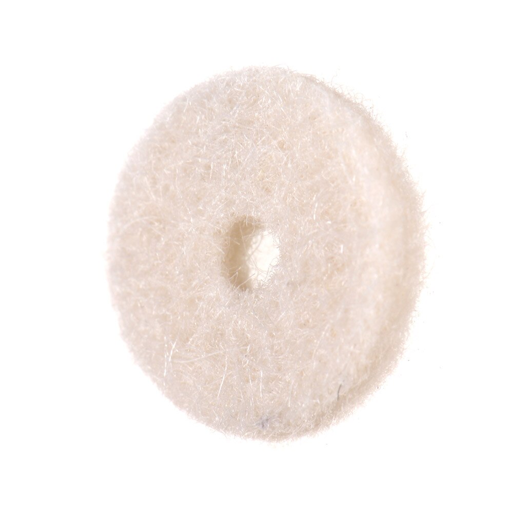 50 pcs Gitaarband Vilt Button Ringen Sloten Blokken Gitaar Deel: WHITE