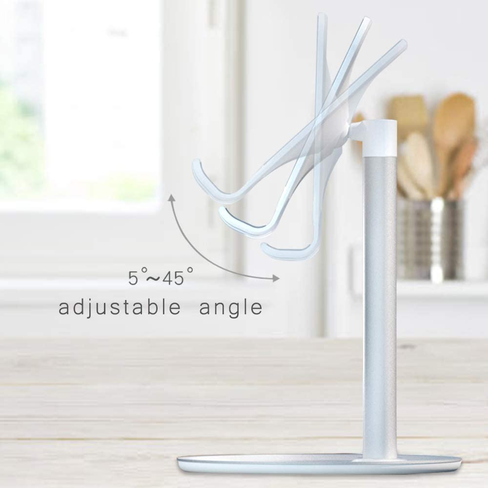 Phone Stand Adjustable Tablet Mobile Cell Phone Stand Dock Holder Desktop Stand for Phone 11 Xs Xs Max XR Desktop Phone Holder