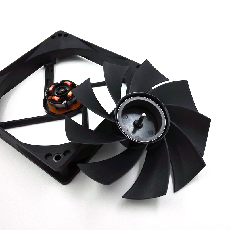 Muñeco de nieve de 120mm, ventilador de caja de ordenador, Ultra silencioso, 12CM, Enfriador de PC, 3 pines, 12V, CC, radiador de chasis, 1000RPM