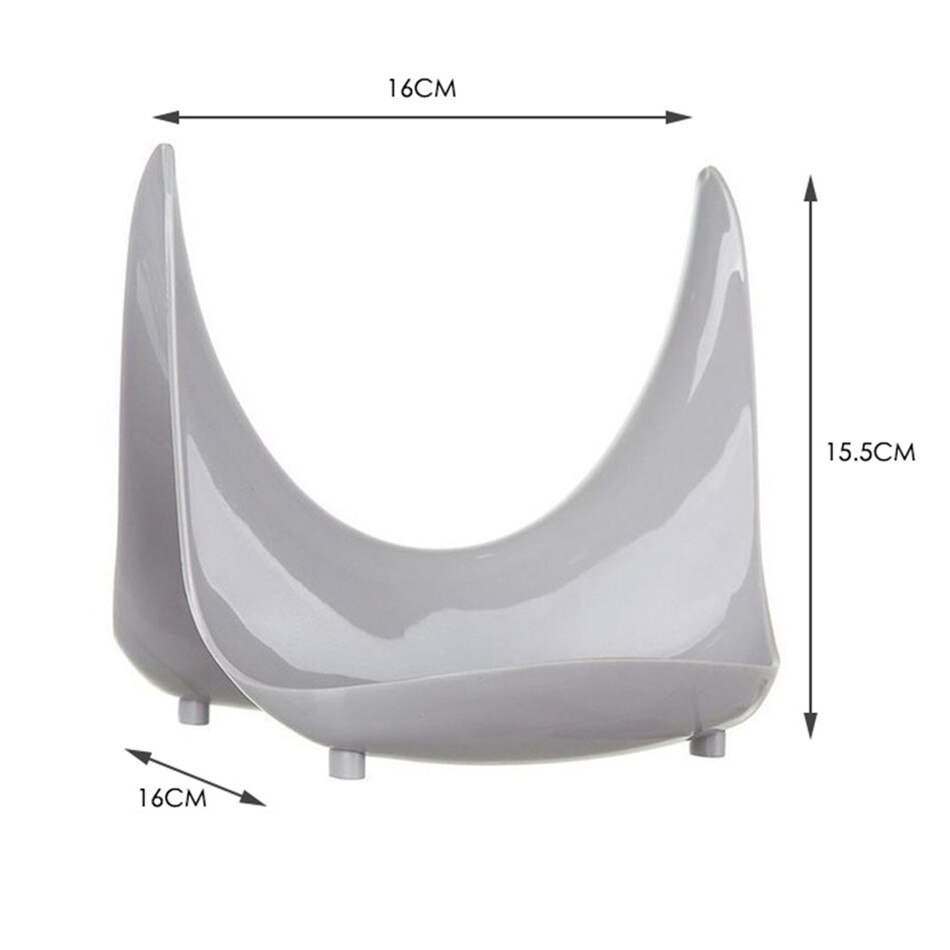 Domowy łyżka stojak na pokrywkę stojak przydatna kuchnia plastikowa patelnia pokrywa robić garnka stojak uchwyt stelaż półki narzędzia kuchenne