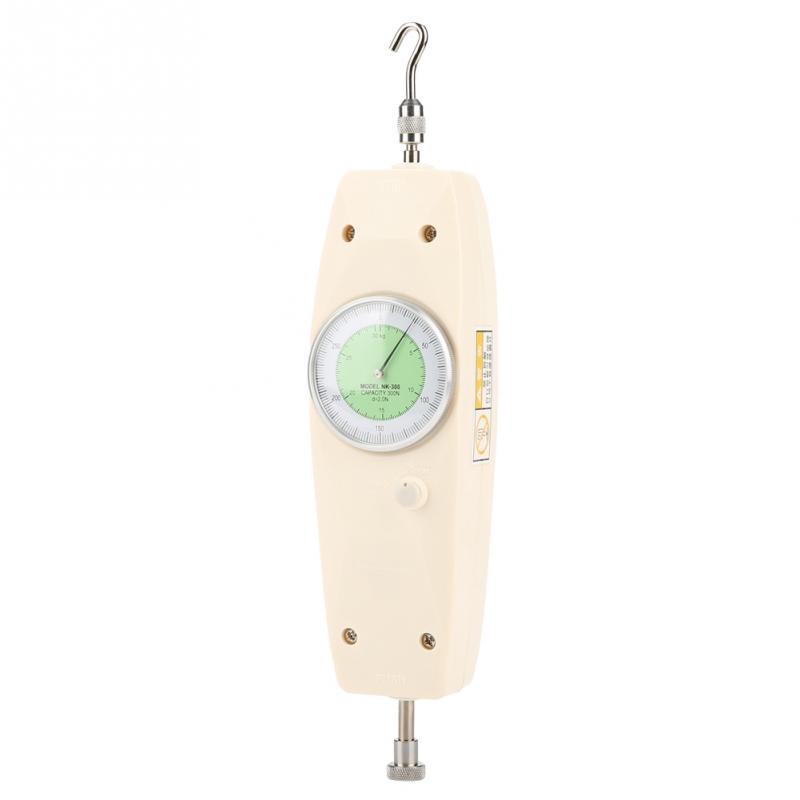 300N Force Tester Handheld Analog Dynamometer Force Measuring Instrument Tester Push Pull Force Gauge Meter Force Dynamometer