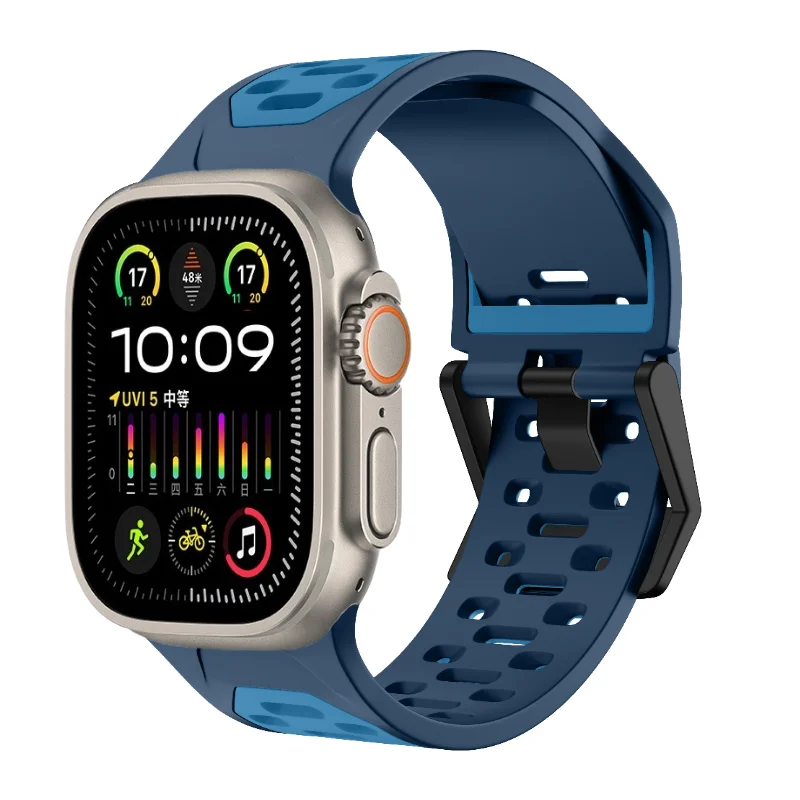 Silicone Strap For Apple Watch Ultra 49mm 10 – Grandado