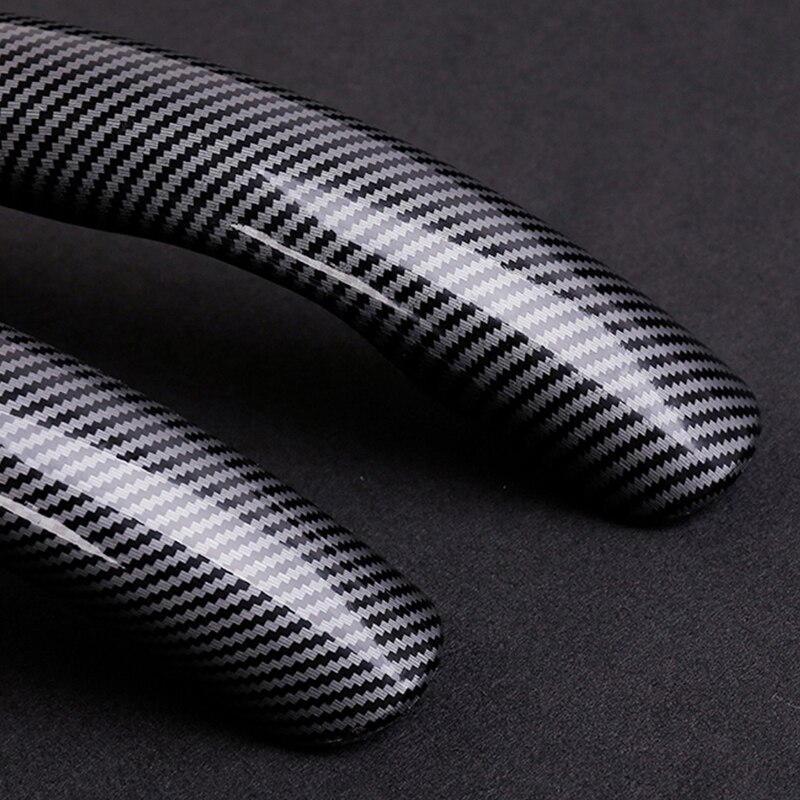 Car Steering Wheel Cover 38cm 15inch Carbon Black Fiber Silicone Steering Wheel For Tesla Model 3 Model Y X S Booster Anti-skid