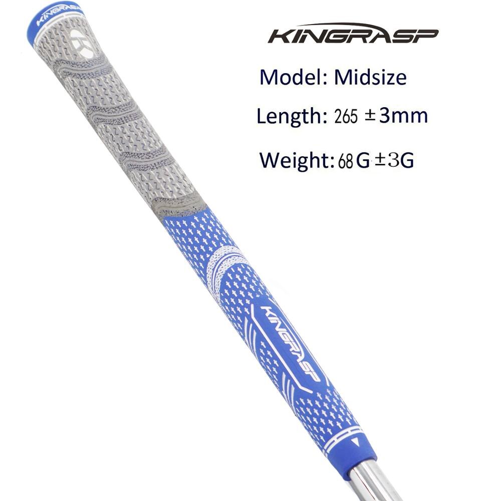 KINGRASP Unisex Golf grips Rubber Golf driver Grips Color mixin 13pcs/lot Golf wood grips: Light blue Midsize