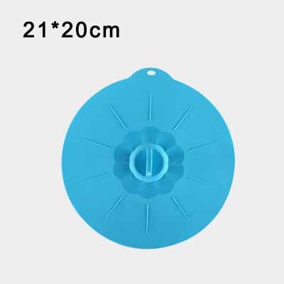 Spill Stopper Lid Cover Silicone Boil Over Safeguard Anti Spiill Cover Cooking Kitchen Tool Boil Over Spill Stopper Pot Pan Lid: B-Dark green