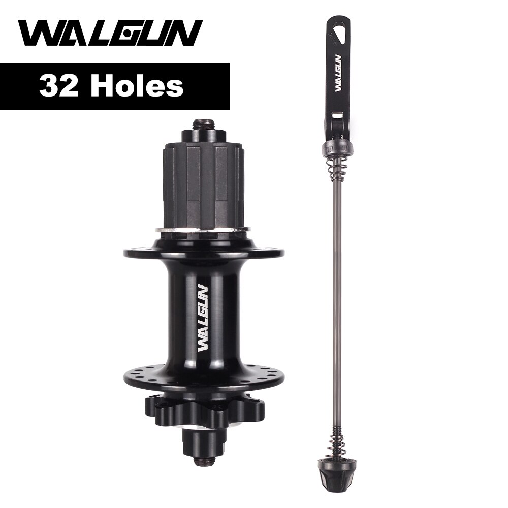 2022 WALGUN Bike Hub 135MM MTB front rear bicycle hubs Quick Release set 32H 36H Disc Brake Hub for 8 9 10 11 Speed Bike Parts: 32H 135-10