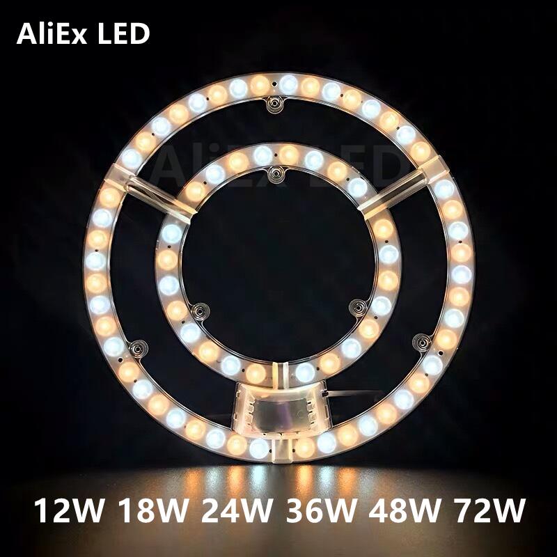 12W 18W 24W 36W 48W 72W 220V 240V Led Plafond Lamp Panel lamp Vervanging Chip Bron Lont Remould Led Hoge Helderheid Verlichting