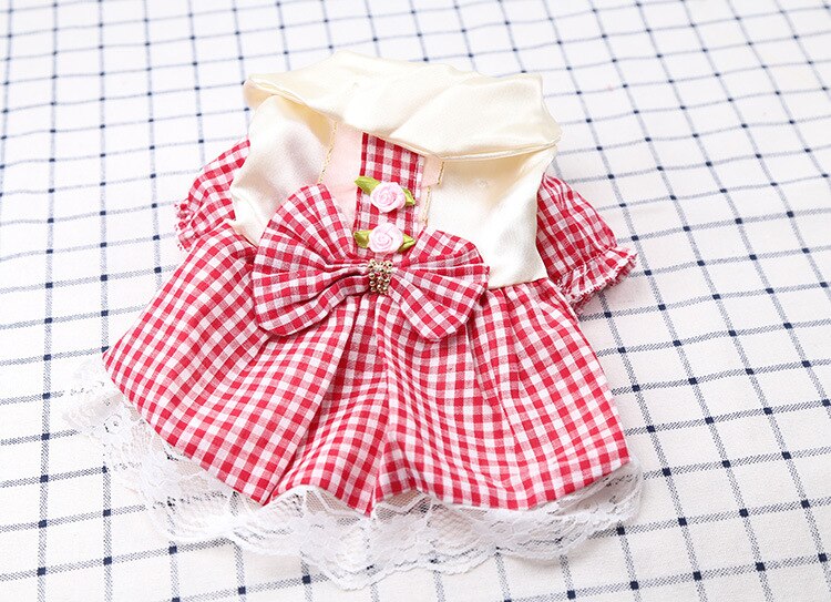 Spring/autumn Dog Pet Cat Clothes Garments Skirts 100% Cotton