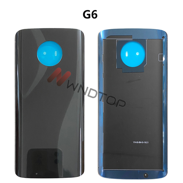 Nieuw Voor Motorola Moto G6 Back Cover G6 Play Back Battery Cover Vervangende Onderdelen Voor Moto G6 Achter Deur Behuizing case Panel: G6 Black